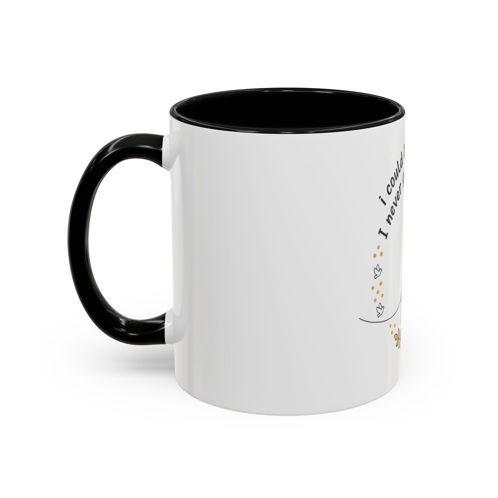Faith & Hope Accent Mug — "I Could Lose My Hair But I’m Never Going To Lose My Faith" (Lavender Ribbon)