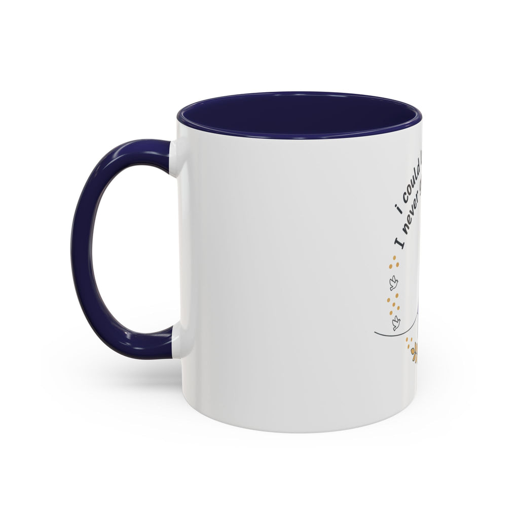 Faith & Hope Accent Mug — "I Could Lose My Hair But I’m Never Going To Lose My Faith" (Lavender Ribbon)