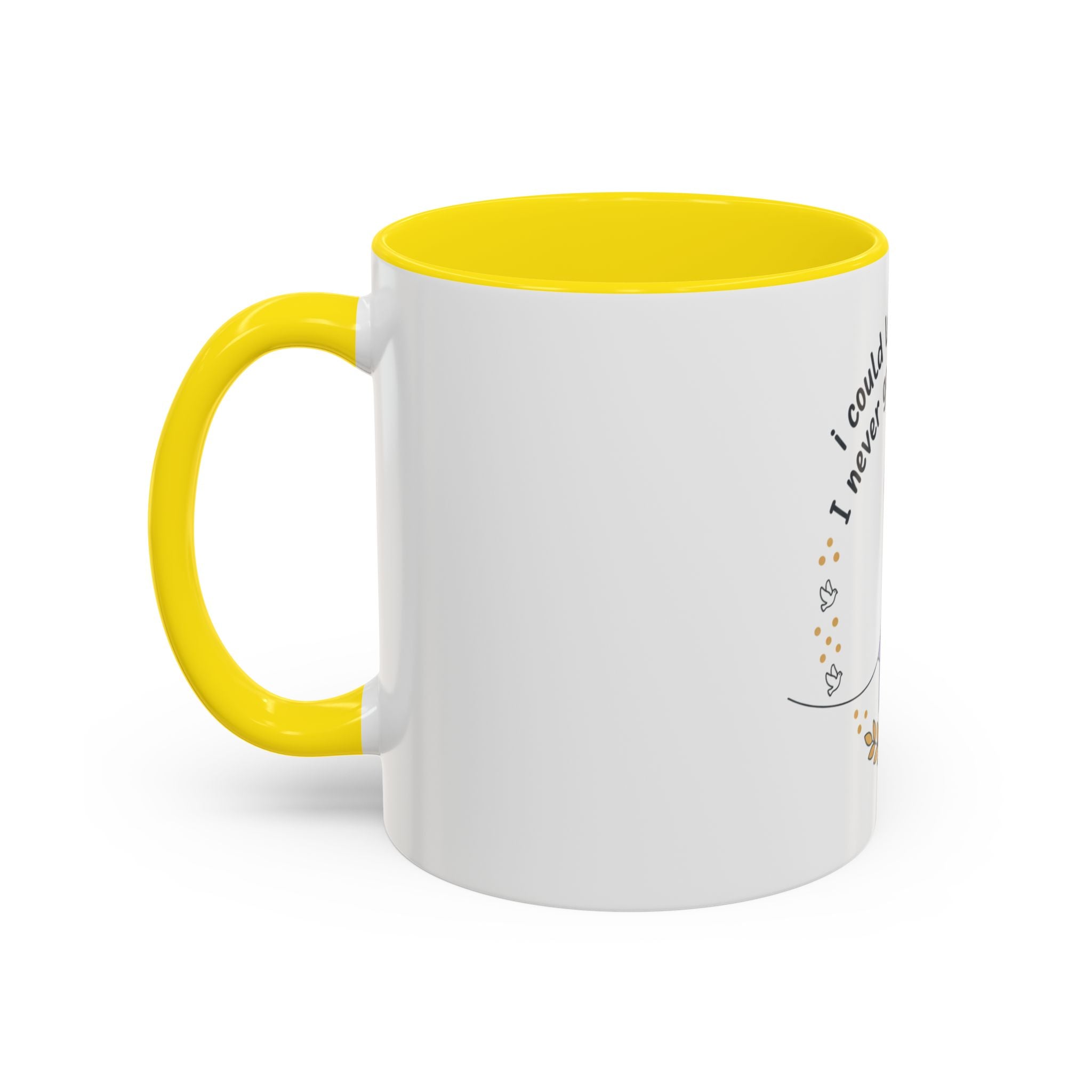 Faith & Hope Accent Mug — "I Could Lose My Hair But I’m Never Going To Lose My Faith" (Lavender Ribbon)