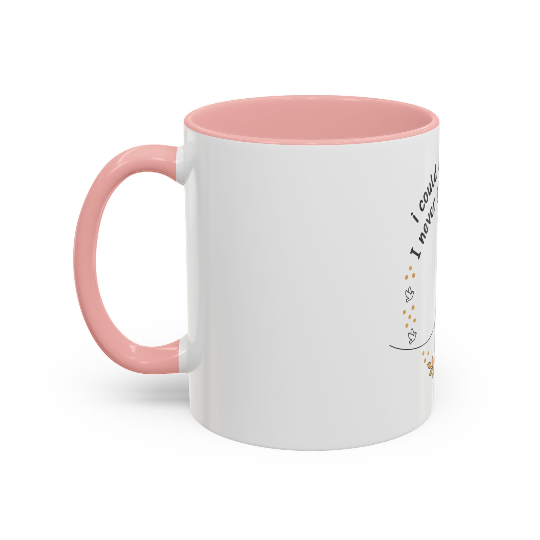 Faith & Hope Accent Mug — "I Could Lose My Hair But I’m Never Going To Lose My Faith" (Lavender Ribbon)