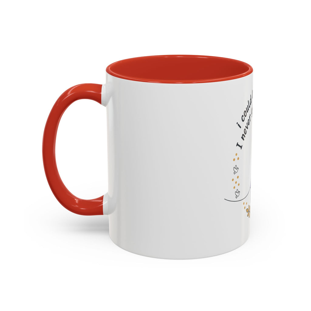 Faith & Hope Accent Mug — "I Could Lose My Hair But I’m Never Going To Lose My Faith" (Lavender Ribbon)
