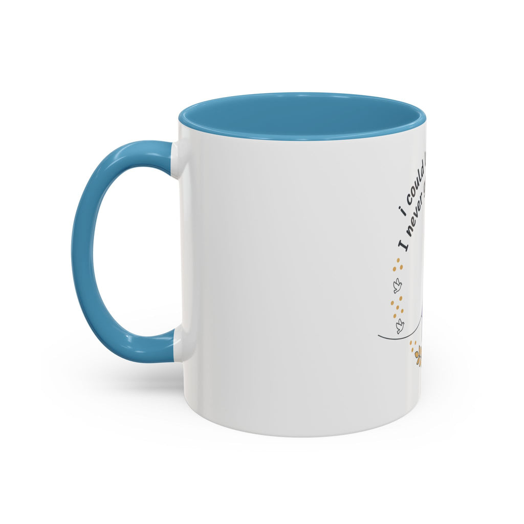 Faith & Hope Accent Mug — "I Could Lose My Hair But I’m Never Going To Lose My Faith" (Lavender Ribbon)